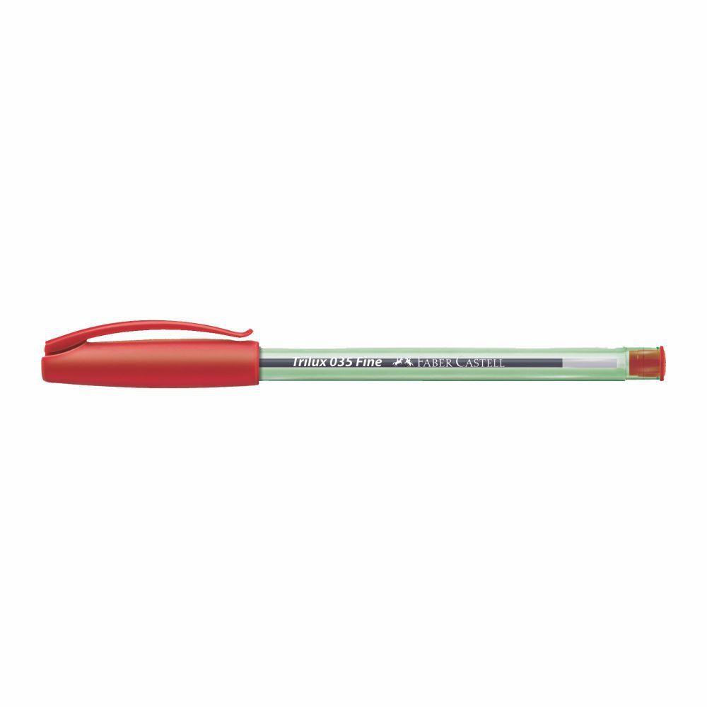Caneta EsferogrÁfica Trilux 035 Fine - Vermelha Caneta EsferogrÁfica Trilux 035 Fine - Vermelha