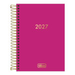 Agenda Espiral M5 Napoli 2027 - Cereja Agenda Espiral M5 Napoli 2027 - Cereja