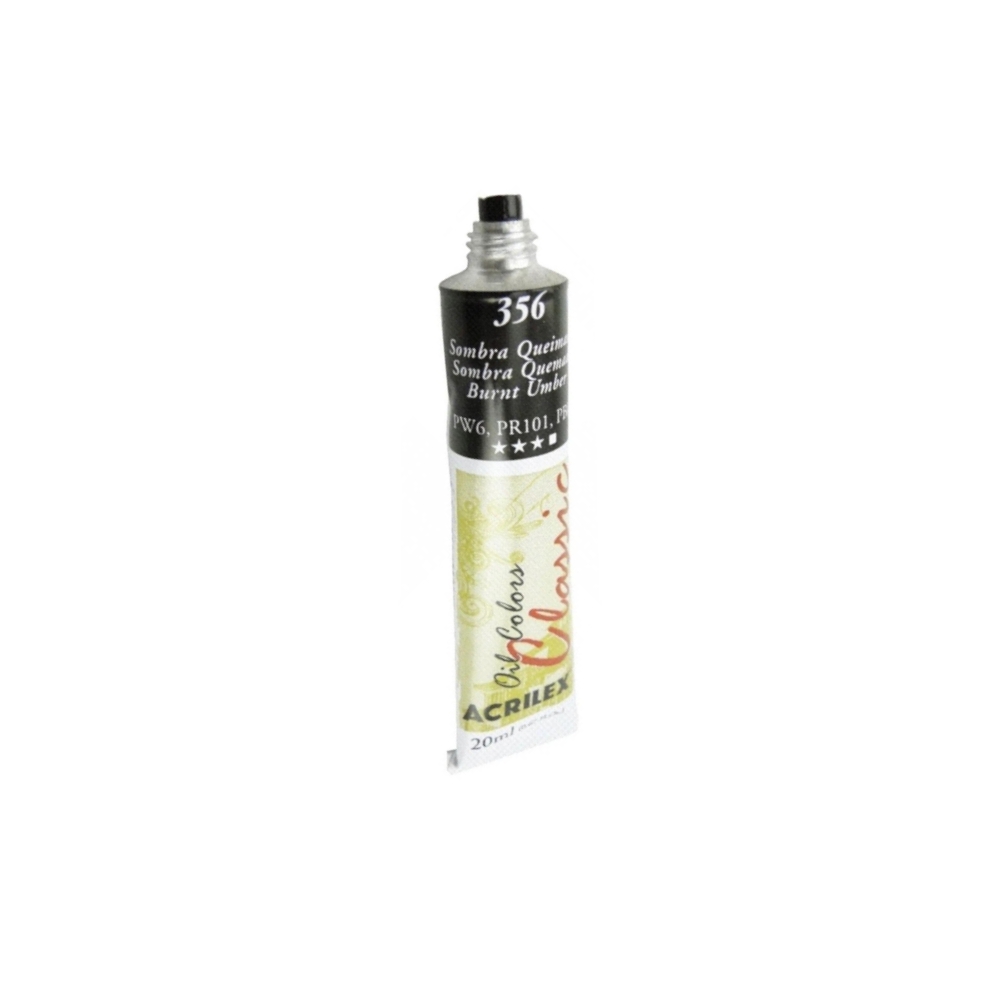 Tinta Óleo 20ml - Sombra Queimada Tinta Óleo 20ml - Sombra Queimada