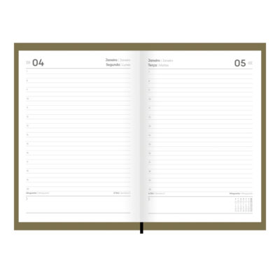 Agenda Costurada Compacta Color 2027 – Cores Sortidas