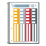 Caderno Espiral Universitário Grande Capa Dura 80 Folhas Executivo Organizer - Preto