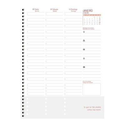 Planner Espiral World Class 2027 – Cores Sortidas