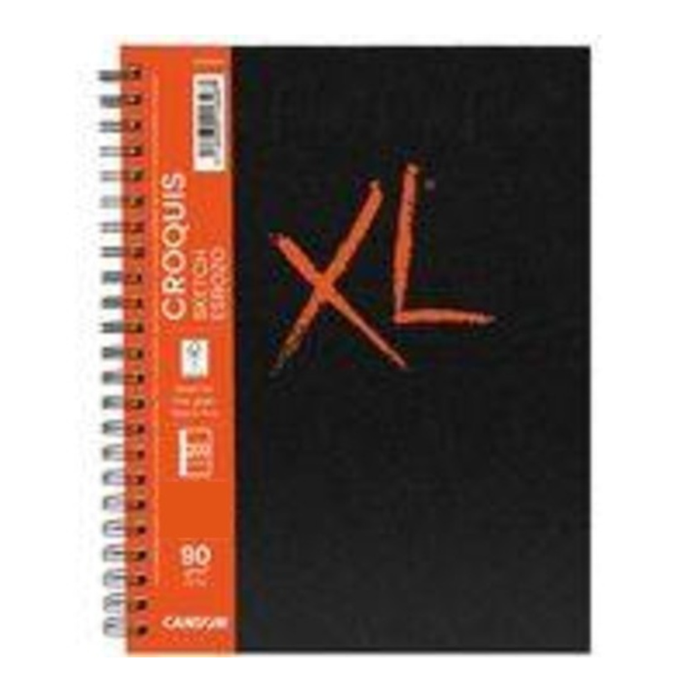 Caderno Espiral Sketchbook Xl Book Croquis 200 Páginas Sem Pauta Capa Dura - Preto Caderno Espiral Sketchbook Xl Book Croquis 200 Páginas Sem Pauta Capa Dura - Preto
