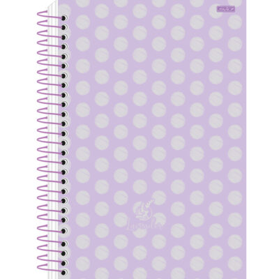 Caderneta Espiral Capa Dura 1/8 80 Folhas Lavender - Estampas Diversas Caderneta Espiral Capa Dura 1/8 80 Folhas Lavender - Estampas Diversas