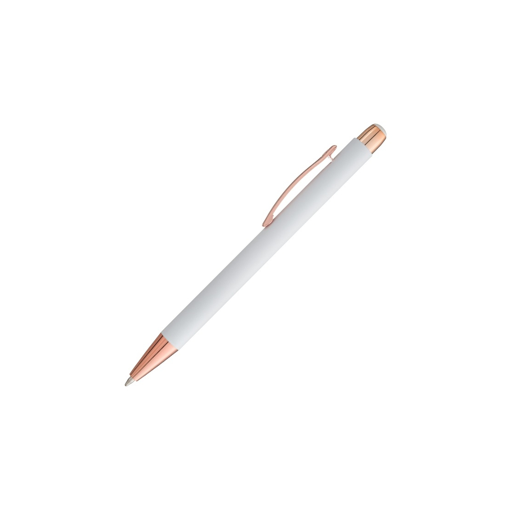 Caneta Esferográfica Crown Cooper - Branco E Rose Caneta Esferográfica Crown Cooper - Branco E Rose