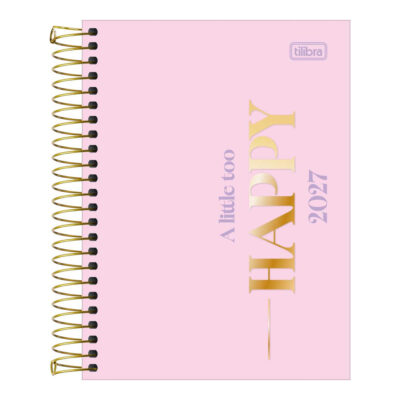 Agenda Espiral Happy M4 2027 - Cores Sortidas