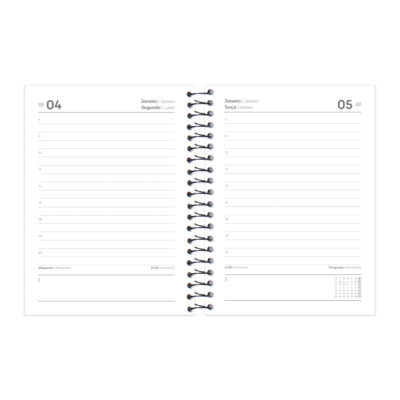 Agenda Espiral Compacta Color 2027 – Cores Sortidas
