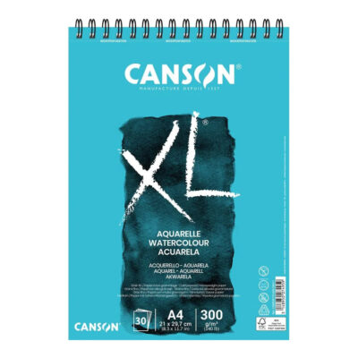 Bloco Espiral xl Aquarelle A4 Com 30 Folhas - Azul Bloco Espiral xl Aquarelle A4 Com 30 Folhas - Azul
