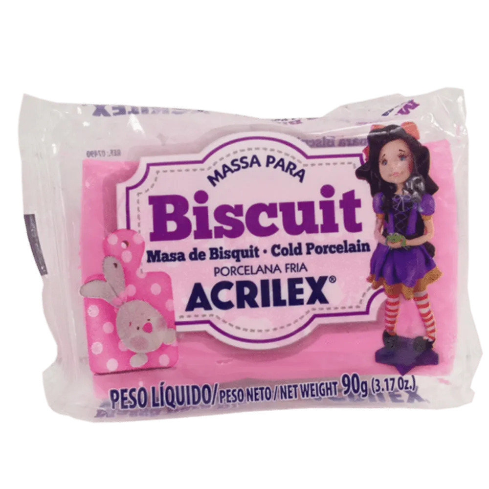 Massa Para Biscuit 90g - Rosa Massa Para Biscuit 90g - Rosa