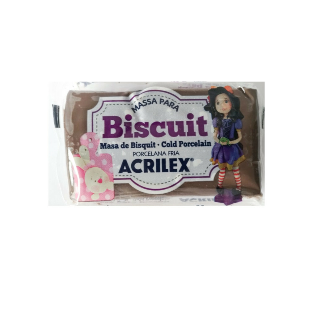 Massa Para Biscuit 90g - Marrom Massa Para Biscuit 90g - Marrom
