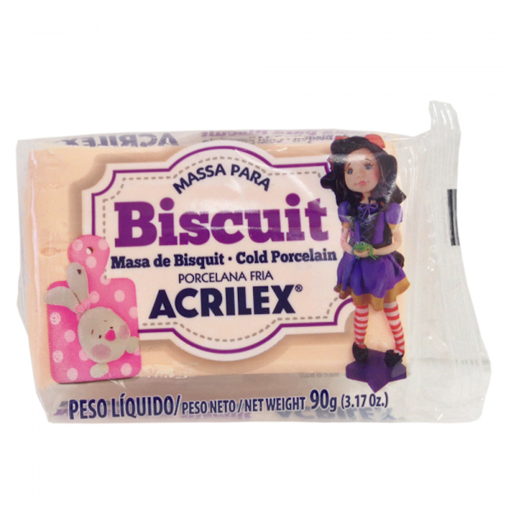 Massa Para Biscuit 90g - Pêssego Massa Para Biscuit 90g - Pêssego
