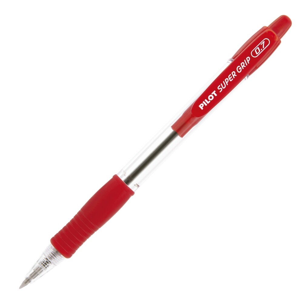 Caneta Esferográfica Retrátil Super Grip 0.7mm - Vermelha Caneta Esferográfica Retrátil Super Grip 0.7mm - Vermelha