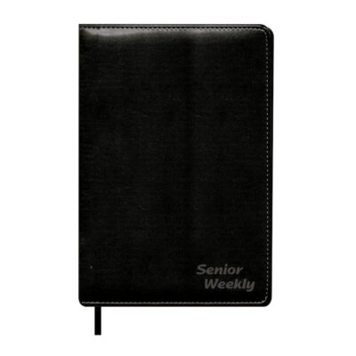 Agenda Costurada Senior Weekly 2026 - Preta