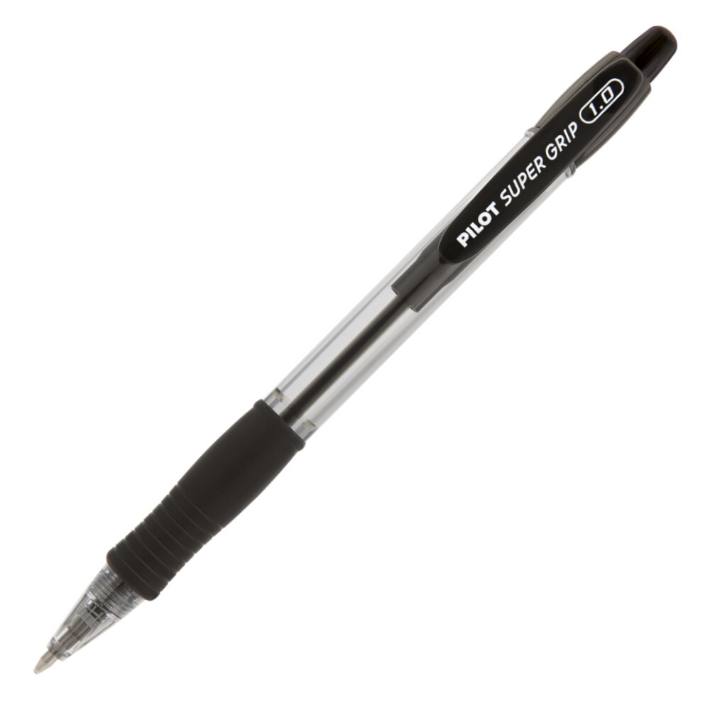 Caneta Esferográfica Retrátil Super Grip 1.0mm - Preto Caneta Esferográfica Retrátil Super Grip 1.0mm - Preto