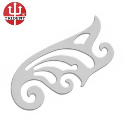Curva Francesa Acrilico Cristal 1118 - 330x150x2mm Curva Francesa Acrilico Cristal 1118 - 330x150x2mm