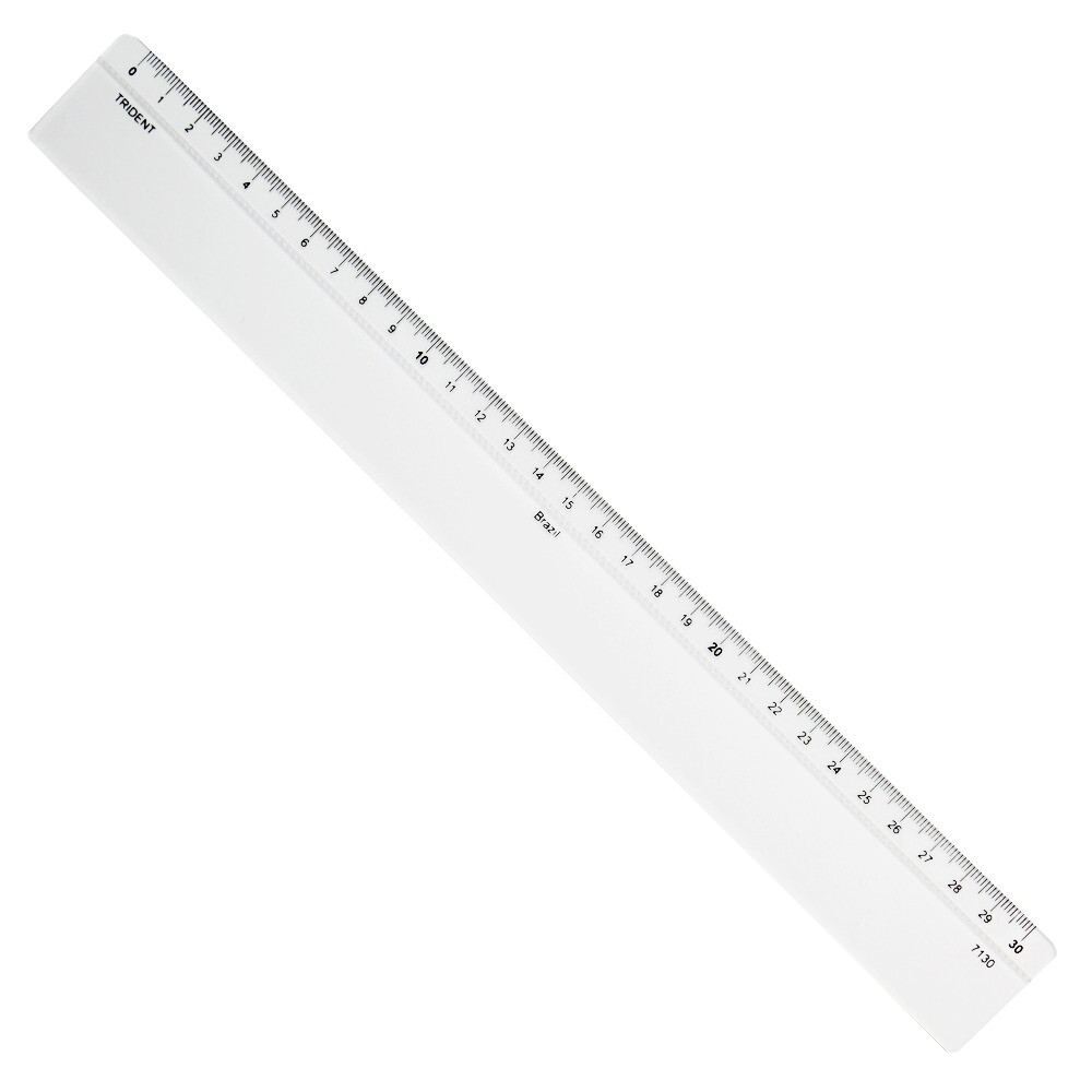 Regua AcrÍilica Cristal - 30 Cm Regua AcrÍilica Cristal - 30 Cm
