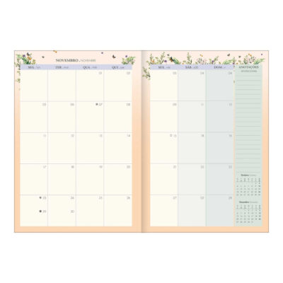 Planner Grampeado M6 Naturalis 2027 – Estampas Sortidas