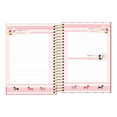Agenda Espiral Brownie 2027 – Estampas Sortidas