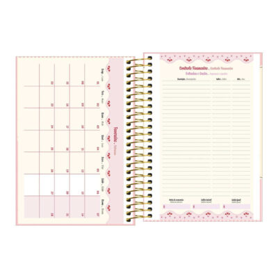 Agenda Espiral Amarena 2027 – Estampas Sortidas