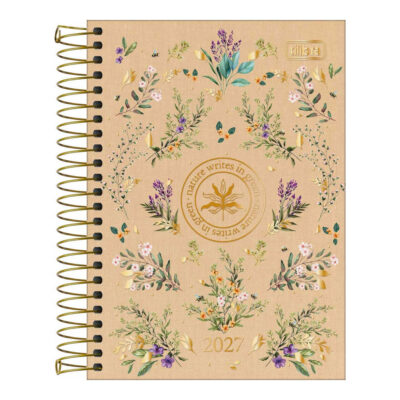 Agenda Espiral Naturalis 2027 - Estampas Sortidas