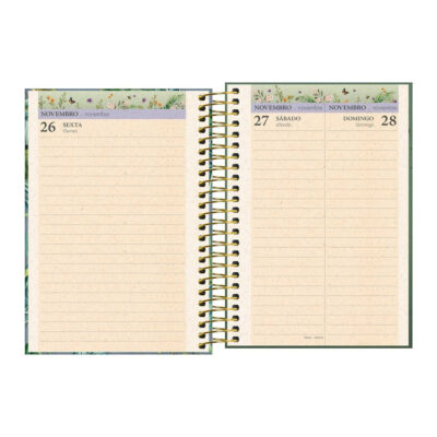 Agenda Espiral Naturalis 2027 – Estampas Sortidas
