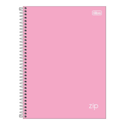 Caderno Espiral Universitário Grande Capa Dura 80 Folhas Zip Colors - Cores Sortidas