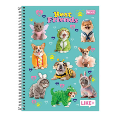 Caderno Espiral Universitário Grande Capa Dura 200 Folhas 10 Matérias Like+ - Estampas Sortidas Caderno Espiral Universitário Grande Capa Dura 200 Folhas 10 Matérias Like+ - Estampas Sortidas