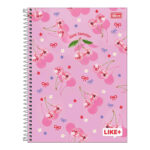 Caderno Espiral Universitário Grande Capa Dura 200 Folhas 10 Matérias Like+   - Estampas Sortidas