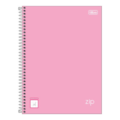 Caderno Espiral Universitário Grande Capa Dura 80 Folhas Quadriculado 1x1mm Zip Colors - Cores Sorti