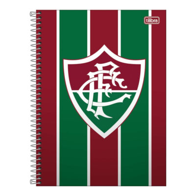 Caderno Espiral Universitário Grande Capa Dura 160 Folhas 10 Matérias Fluminense - Estampas Sortidas