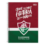 Caderno Espiral Universitário Grande Capa Dura 160 Folhas 10 Matérias Fluminense - Estampas Sortidas Caderno Espiral Universitário Grande Capa Dura 160 Folhas 10 Matérias Fluminense - Estampas Sortidas