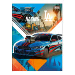 Caderno Brochura Costurado Sem Mola Universitário Grande Capa Dura 48 Folhas X-Racing - Estampas Sor