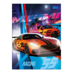 Caderno Brochura Costurado Sem Mola Universitário Grande Capa Dura 48 Folhas X-Racing - Estampas Sor