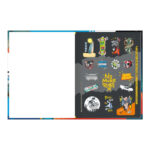 Caderno Brochura Costurado Sem Mola Universitário Grande Capa Dura 48 Folhas X-Racing - Estampas Sor