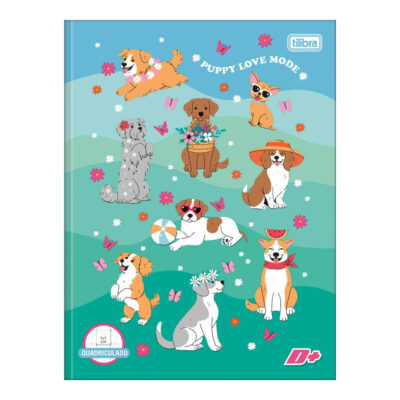 Caderno Espiral Universitário Grande Capa Dura 40 Folhas Quadriculado 1x1mm D+ : Estampas Sortidas