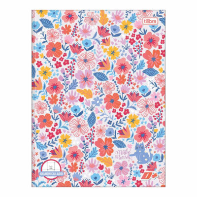Caderno Espiral Universitário Grande Capa Dura 40 Folhas Quadriculado 1x1mm D+ : Estampas Sortidas