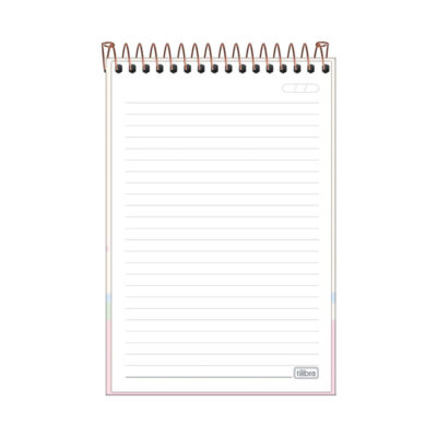 Bloco Espiral Capa Dura Alto Com 80 Folhas West Village – Estampas Sortidas