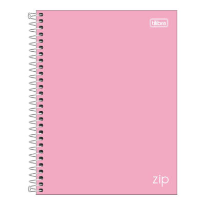 Caderno 1/4 Pequeno Espiral Capa Dura 80 Folhas Zip Colors - Cores Sortidas