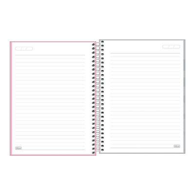 Caderno 1/4 Pequeno Espiral Capa Dura 80 Folhas Zip Colors – Cores Sortidas