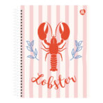 Caderno Espiral Colegial Médio Capa Dura 80 Folhas Dolce Maré - Estampas Sortidas Caderno Espiral Colegial Médio Capa Dura 80 Folhas Dolce Maré - Estampas Sortidas