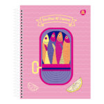 Caderno Espiral Colegial Médio Capa Dura 80 Folhas Dolce Maré - Estampas Sortidas Caderno Espiral Colegial Médio Capa Dura 80 Folhas Dolce Maré - Estampas Sortidas