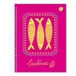 Caderno Espiral Colegial Médio Capa Dura 80 Folhas Dolce Maré - Estampas Sortidas Caderno Espiral Colegial Médio Capa Dura 80 Folhas Dolce Maré - Estampas Sortidas