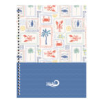 Caderno Espiral Colegial Médio Capa Dura 80 Folhas Dolce Maré - Estampas Sortidas Caderno Espiral Colegial Médio Capa Dura 80 Folhas Dolce Maré - Estampas Sortidas