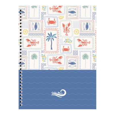 Caderno Espiral Colegial Médio Capa Dura 80 Folhas Dolce Maré – Estampas Sortidas