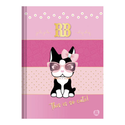 Caderno Brochura Costurado Sem Mola Universitário Grande Capa Dura 80 Folhas Rebecca Bonbon - Estamp Caderno Brochura Costurado Sem Mola Universitário Grande Capa Dura 80 Folhas Rebecca Bonbon - Estamp