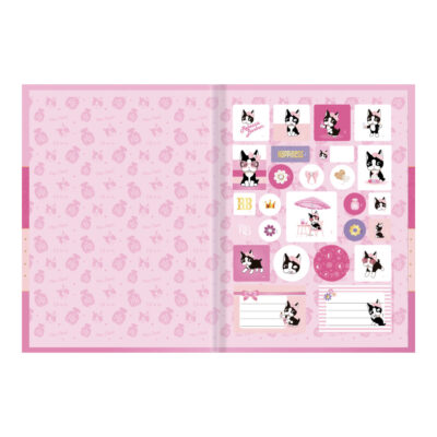 Caderno Brochura Costurado Sem Mola Universitário Grande Capa Dura 80 Folhas Rebecca Bonbon – Estamp