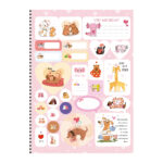 Caderno Espiral Universitário Grande Capa Dura 160 Folhas 10 Matérias Love - Estampas Sortidas