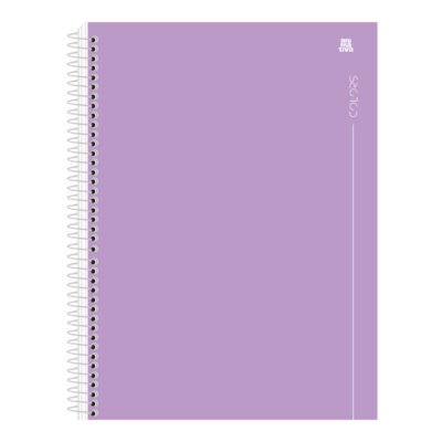 Caderno Espiral Universitário Grande Capa Dura 80 Folhas Colors - Lilás Caderno Espiral Universitário Grande Capa Dura 80 Folhas Colors - Lilás