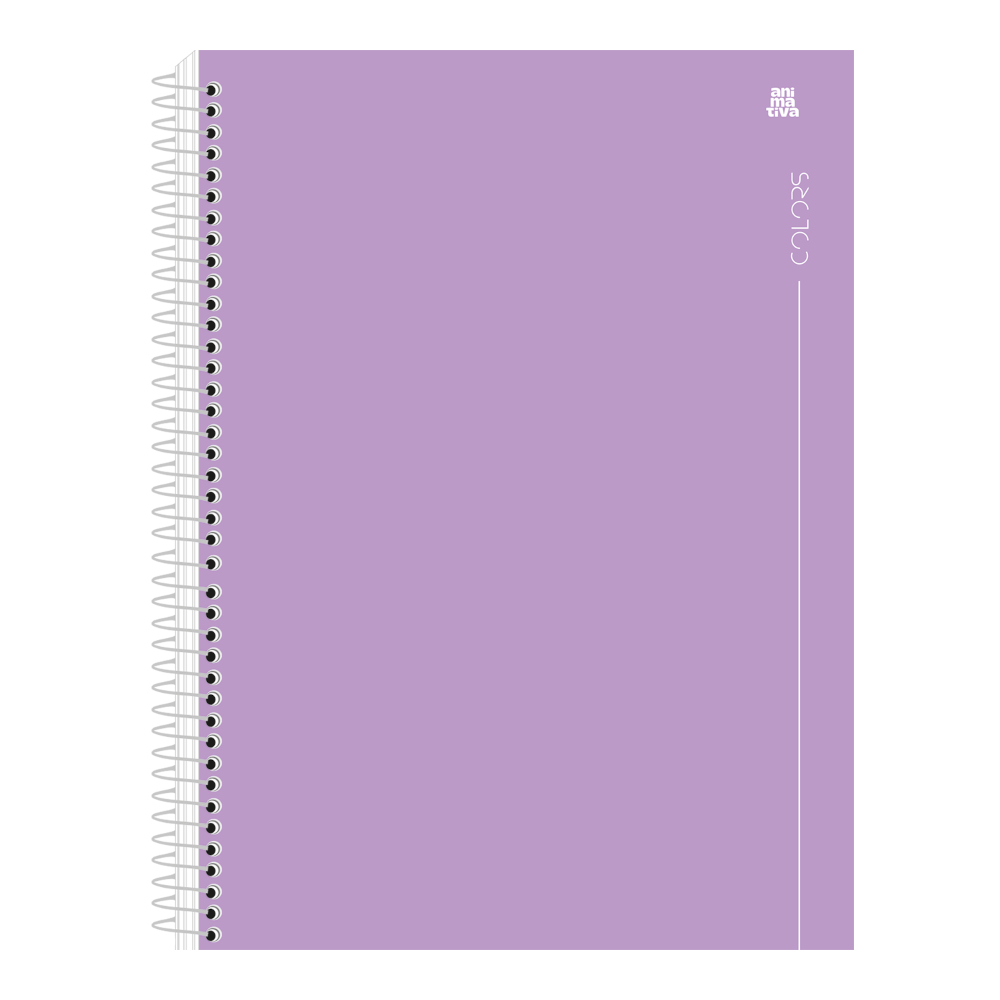 Caderno Espiral Universitário Grande Capa Dura 80 Folhas Colors - Lilás Caderno Espiral Universitário Grande Capa Dura 80 Folhas Colors - Lilás