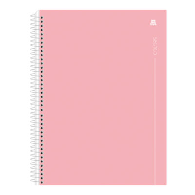 Caderno Espiral Universitário Grande Capa Dura 80 Folhas Colors - Rosa